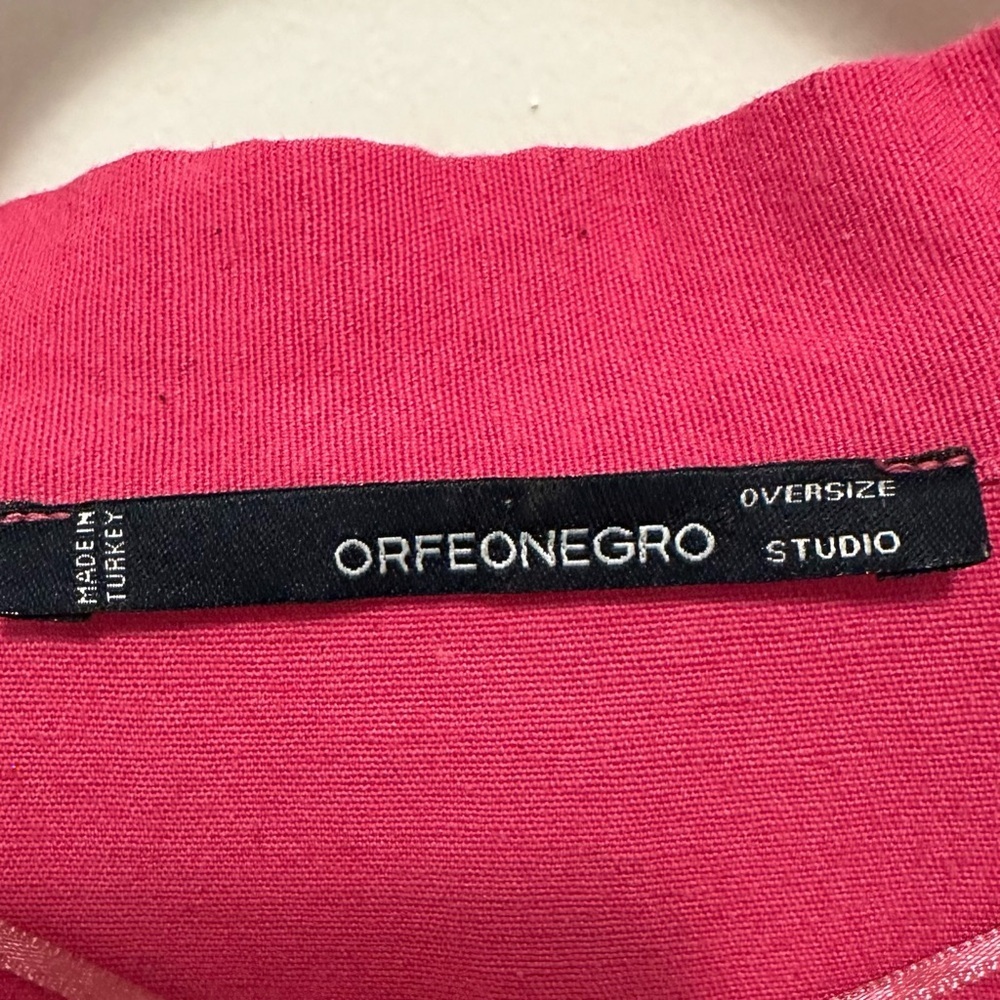 Orfeonegro Studio Oversized Sequin Embroidered Open Cardigan Top Pink XXL - Picture 8 of 9